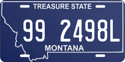 MT license plate 992498L