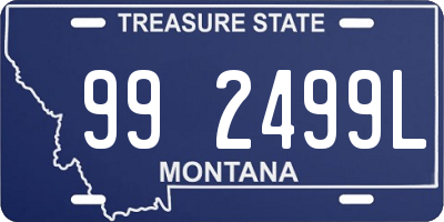 MT license plate 992499L