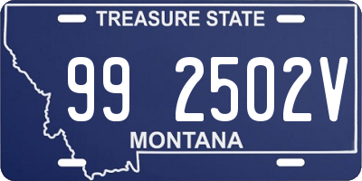 MT license plate 992502V