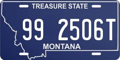 MT license plate 992506T