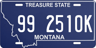 MT license plate 992510K