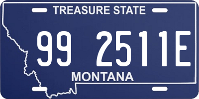 MT license plate 992511E