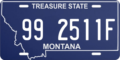 MT license plate 992511F