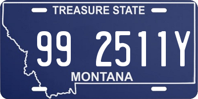 MT license plate 992511Y