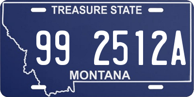 MT license plate 992512A