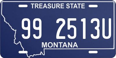 MT license plate 992513U