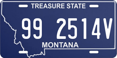 MT license plate 992514V