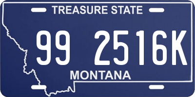 MT license plate 992516K