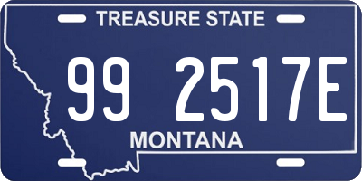 MT license plate 992517E