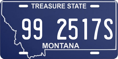 MT license plate 992517S