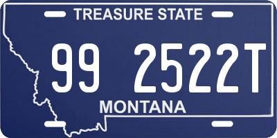 MT license plate 992522T