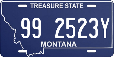 MT license plate 992523Y