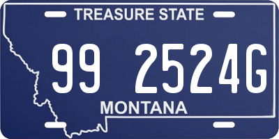 MT license plate 992524G