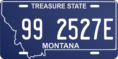 MT license plate 992527E