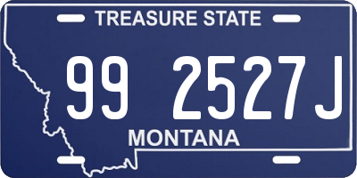 MT license plate 992527J