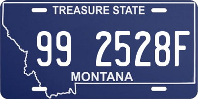 MT license plate 992528F