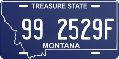 MT license plate 992529F