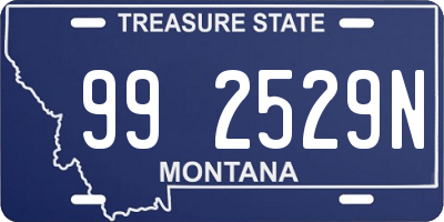 MT license plate 992529N