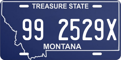 MT license plate 992529X