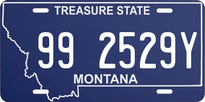 MT license plate 992529Y