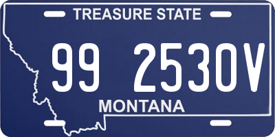 MT license plate 992530V