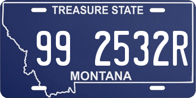 MT license plate 992532R