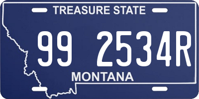 MT license plate 992534R