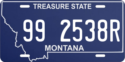 MT license plate 992538R