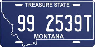 MT license plate 992539T