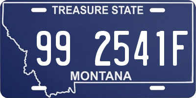 MT license plate 992541F