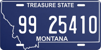 MT license plate 992541O