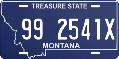 MT license plate 992541X