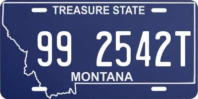 MT license plate 992542T