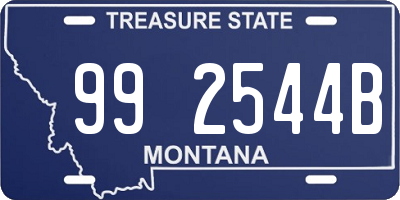 MT license plate 992544B