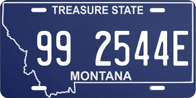 MT license plate 992544E