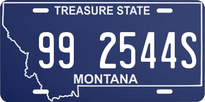 MT license plate 992544S