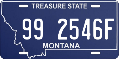 MT license plate 992546F