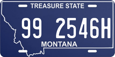 MT license plate 992546H