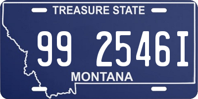 MT license plate 992546I