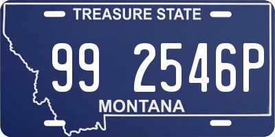 MT license plate 992546P