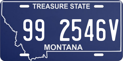 MT license plate 992546V