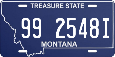 MT license plate 992548I