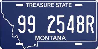 MT license plate 992548R