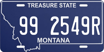 MT license plate 992549R