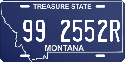 MT license plate 992552R