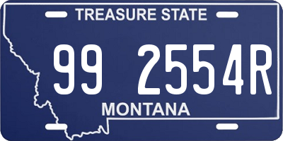 MT license plate 992554R