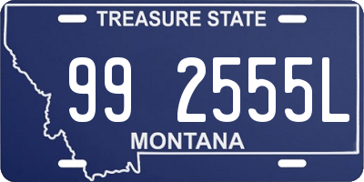 MT license plate 992555L