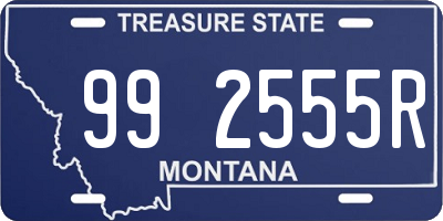 MT license plate 992555R