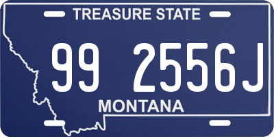 MT license plate 992556J