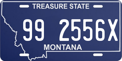 MT license plate 992556X